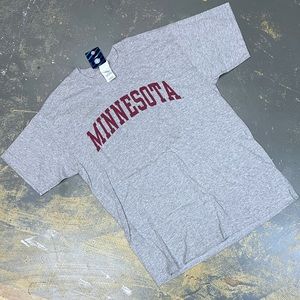Minnesota Golden Gophers Shirt Retro University Large Grey Red NCAA
